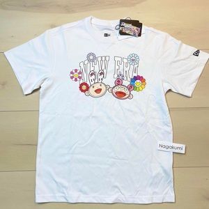 🌸 Takashi murakami kaikai kiki flower new era white tee t-shirt short sleeve